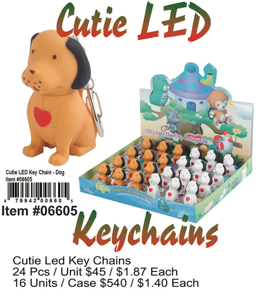 Cutie LED Keychain-Dog